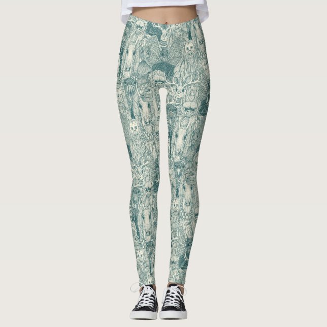 Kryptokiefer-Perlen-Leggings Leggings (Vorderseite)