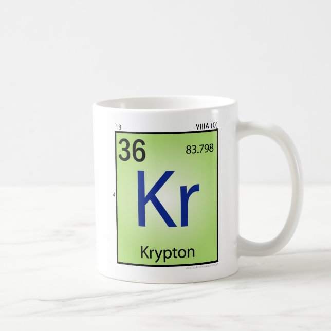 Krypton- (Kr)Element-Tasse Tasse (Rechts)