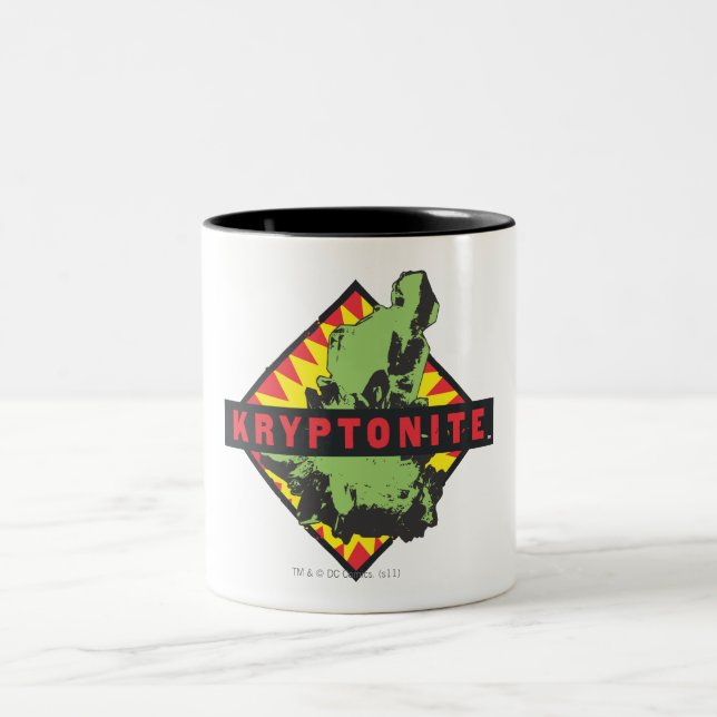 Kryptonit Zweifarbige Tasse (Mittel)
