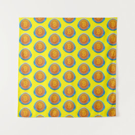 KRYPTOWÄHRUNG-BITCOIN WANDTEPPICH