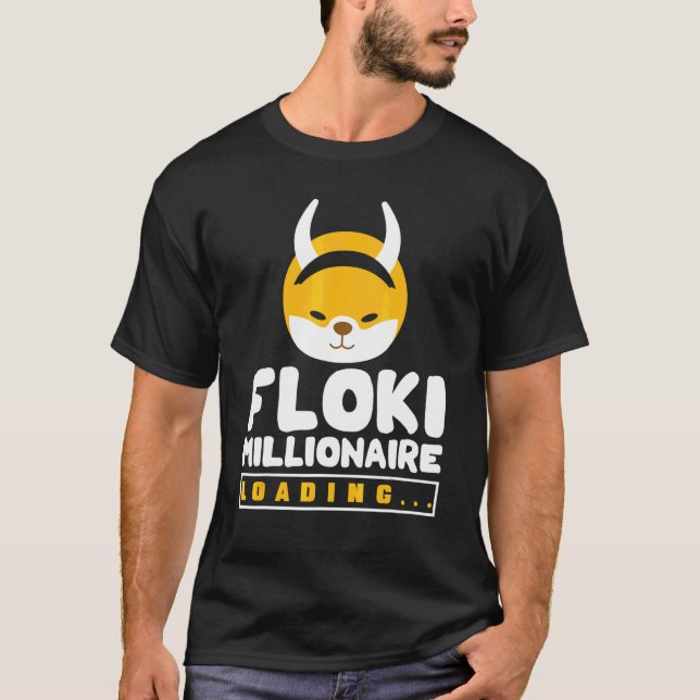 Kryptowährung für Männer Floki Krypto-Million T-Shirt (Vorderseite)