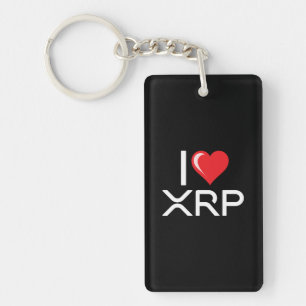 Kryptowährung I Liebe XRP Krypto Zitat Niedliches Schlüsselanhänger