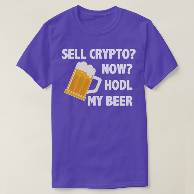 Kryptowährung Krypto Bitcoin Funny Hodl T-Shirt (Design vorne)