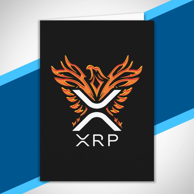 Kryptowährung XRP Crypto Orange Rising Phoenix Karte (Von Creator hochgeladen)