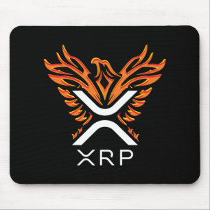 Kryptowährung XRP Crypto Orange Rising Phoenix Mousepad