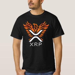 Kryptowährung XRP Crypto Orange Rising Phoenix T-Shirt