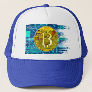 Kryptowährungs-Bitcoin & Chip Truckerkappe
