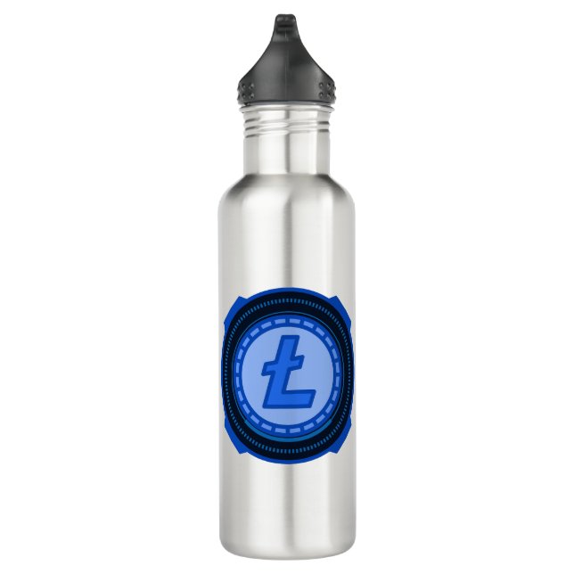 KRYPTOWURRENCY LITECOIN EDELSTAHLFLASCHE (Rechts)