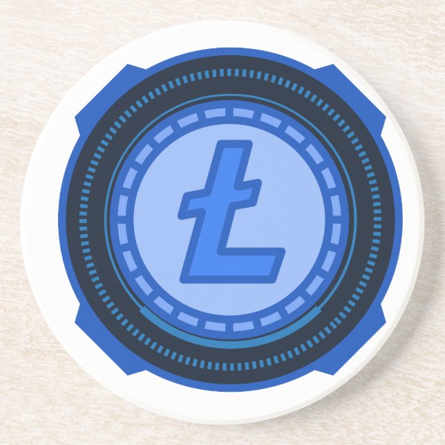 KRYPTOWURRENCY LITECOIN GETRÄNKEUNTERSETZER (Vorne)