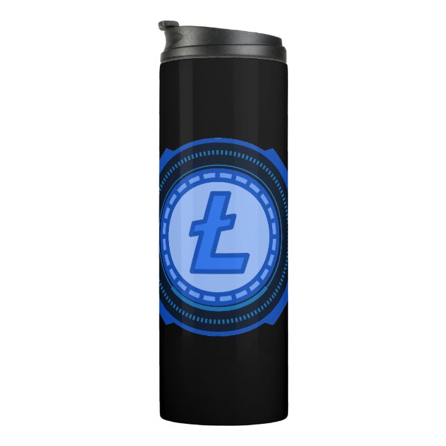 KRYPTOWURRENCY LITECOIN THERMOSBECHER (Nach rechts gedreht)
