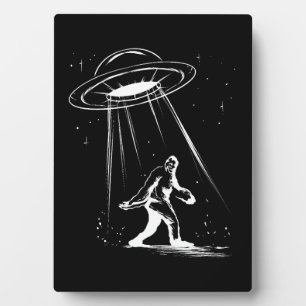 Kryptozoologie Bigfoot Alien für Männer Halloween Fotoplatte