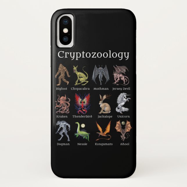 Kryptozoologie Kreaturen Case-Mate iPhone Hülle (Rückseite)