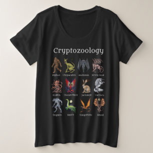 Kryptozoologie Kreaturen Große Größe T-Shirt