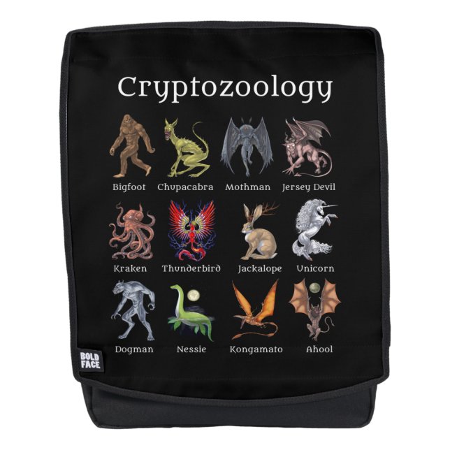 Kryptozoologie Kreaturen Rucksack (Vorderseite)