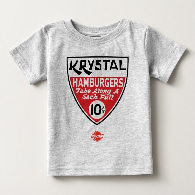 Krystal 10 Cent-Schild Baby T-shirt (Vorderseite)