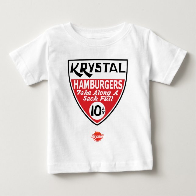 Krystal 10 Cent-Schild Baby T-shirt (Vorderseite)