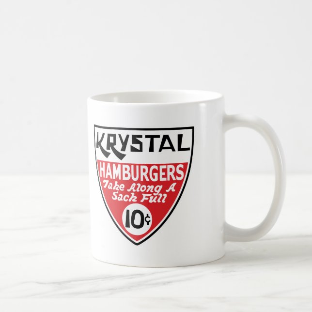 Krystal 10 Cent-Schild Kaffeetasse (Rechts)