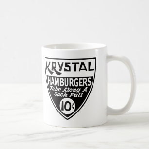 Krystal 10 Cent-Schild Tasse