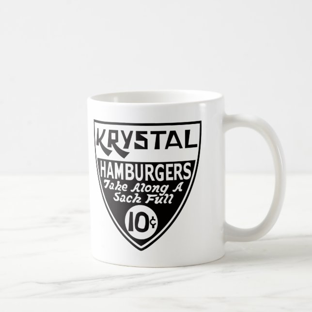 Krystal 10 Cent-Schild Tasse (Rechts)
