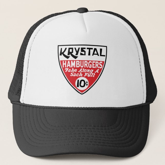 Krystal 10 Cent-Schild Truckerkappe (Vorderseite)