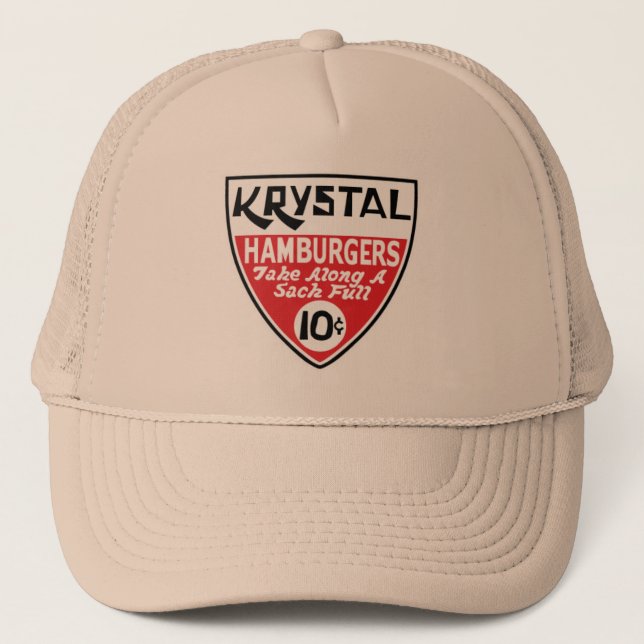 Krystal 10 Cent-Schild Truckerkappe (Vorderseite)