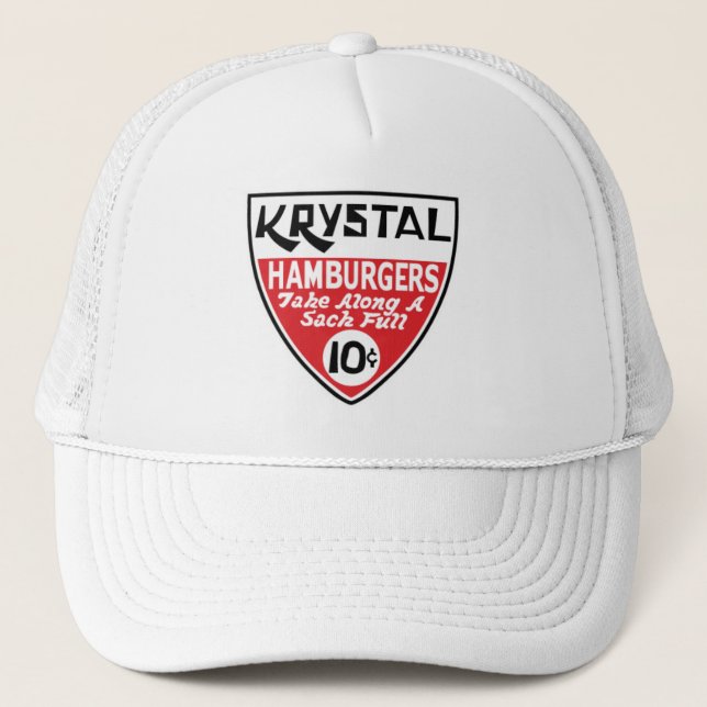 Krystal 10 Cent-Schild Truckerkappe (Vorderseite)