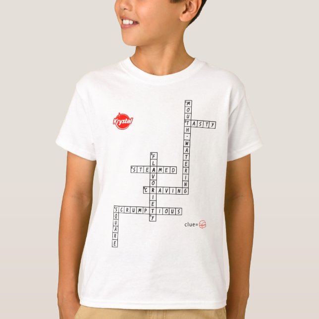 Krystal Crossword T-Shirt (Vorderseite)