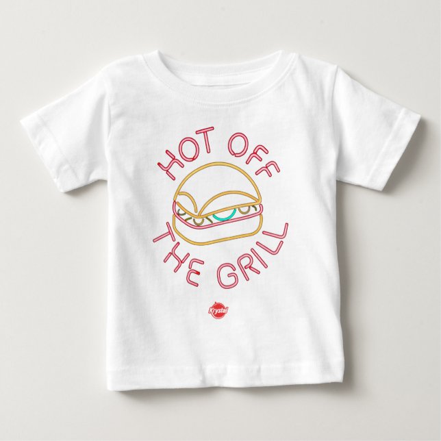 Krystal heiß weg vom Grill Baby T-shirt (Vorderseite)