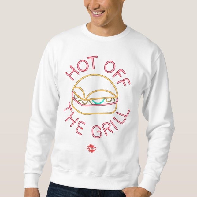 Krystal heiß weg vom Grill Sweatshirt (Vorderseite)