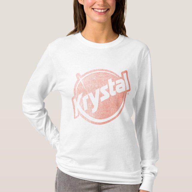 Krystal Logo verblaßte T-Shirt (Vorderseite)