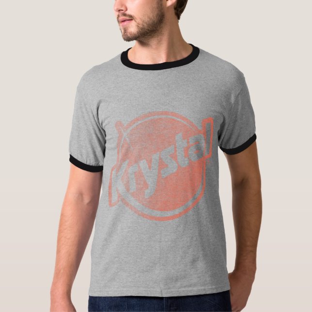 Krystal Logo verblaßte T-Shirt (Vorderseite)