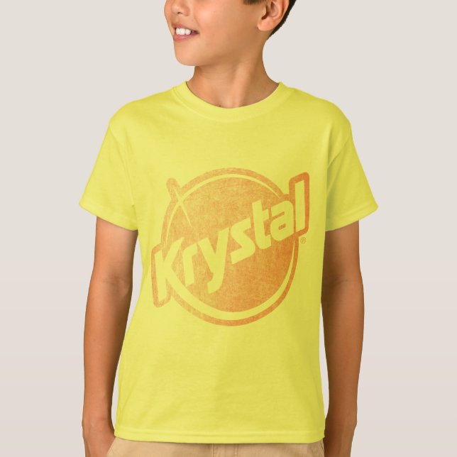 Krystal Logo verblaßte T-Shirt (Vorderseite)