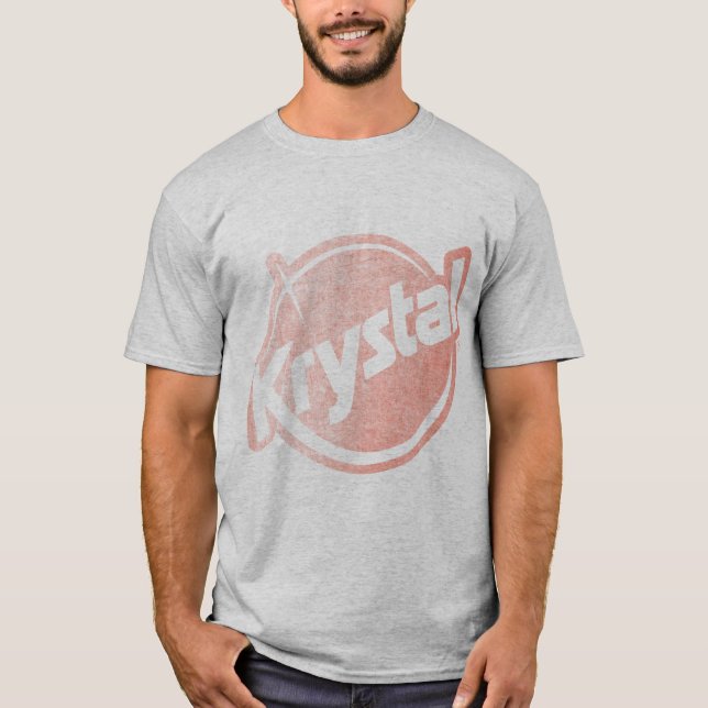 Krystal Logo verblaßte T-Shirt (Vorderseite)