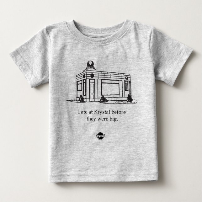 Krystal Vorlagen-Gebäude Baby T-shirt (Vorderseite)