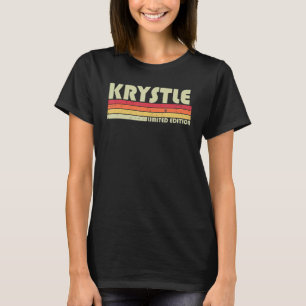 KRYSTLE Name Personalisiert Retro Vintage 80er 90s T-Shirt