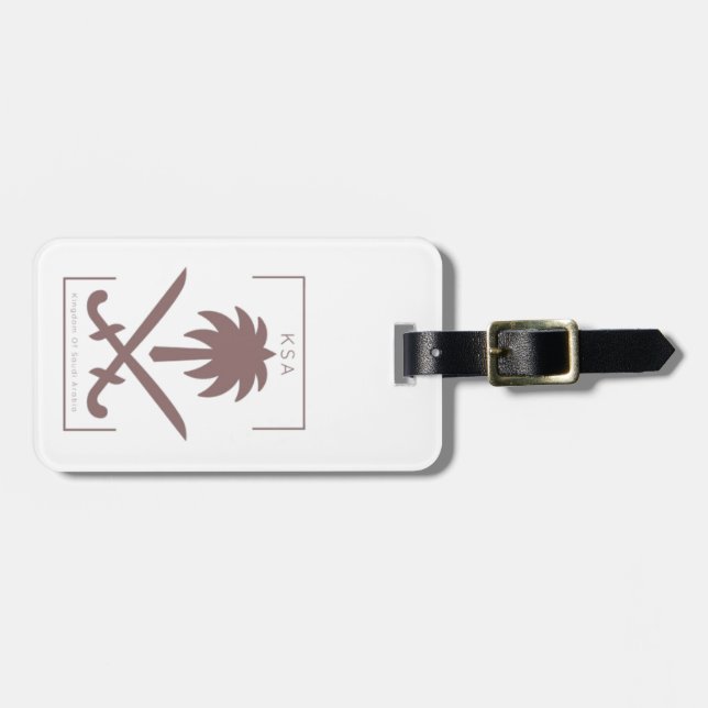 KSA SAUDI ARABIA GEPÄCKANHÄNGER (Vorderseite horizontal)