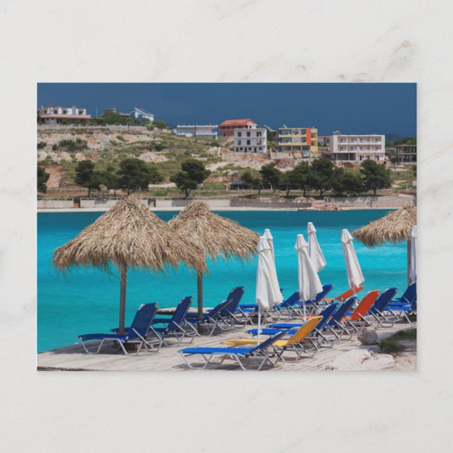 Ksamil, Stadtstrand Postkarte (Vorderseite)