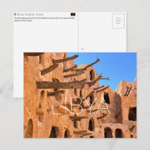 Ksar Kabaw, Libyen Reise-Postkarte Postkarte