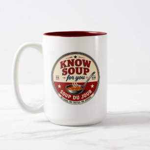 KSFY Soup-Tasse Zweifarbige Tasse