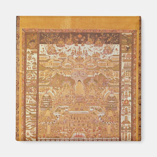 Kshitigarbha, Richter der Hölle, aus Dunhuang Magnet (Vorne)