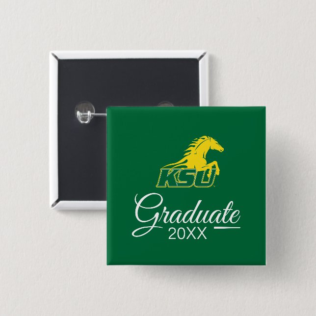 KSU Kentucky Staat University Graduate Button (Vorne & Hinten)