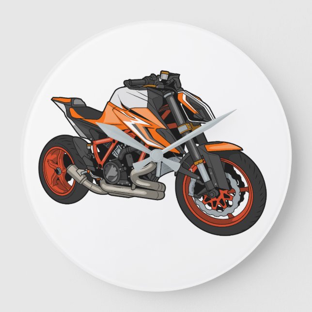 KTM 1290 SuperDuke Große Wanduhr (Vorderseite)
