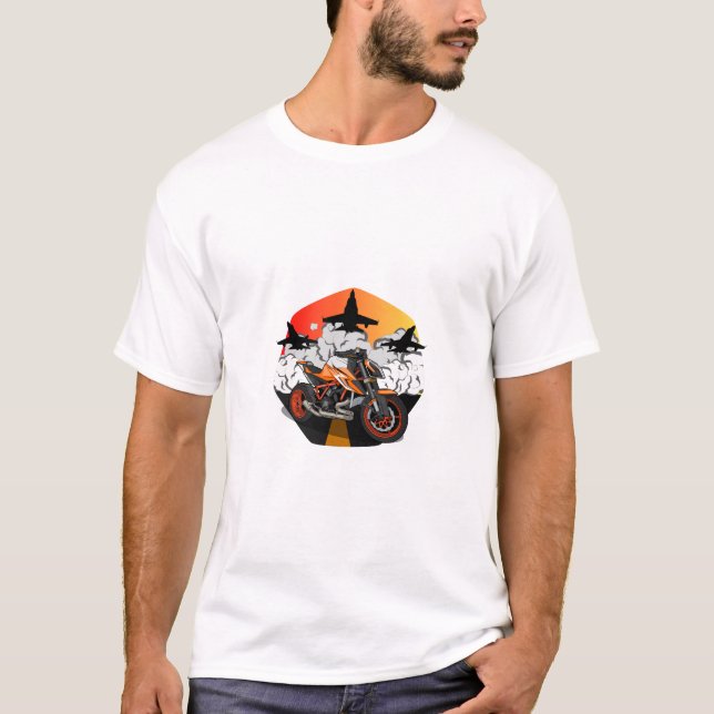 KTM 1290 SuperDuke on the airbase T-Shirt (Vorderseite)