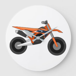 KTM 450 SX-F simple style Große Wanduhr