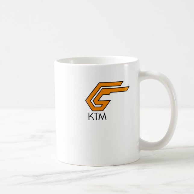 Ktm-Logo-Aufkleber1 Kaffeetasse (Rechts)