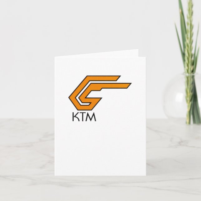 Ktm-Logo-Aufkleber1 Karte (Vorderseite)