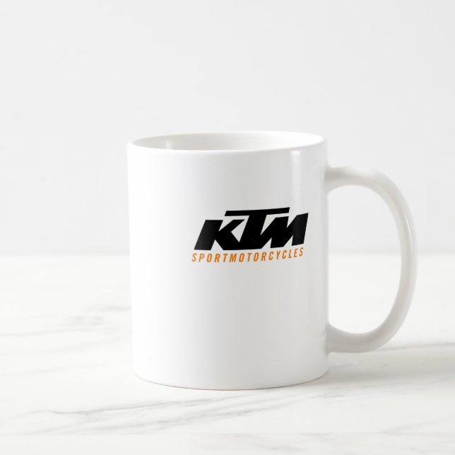 Ktm-Logo-Aufkleber2 Kaffeetasse (Rechts)