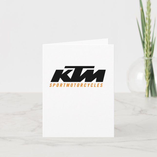 Ktm-Logo-Aufkleber2 Karte (Vorderseite)