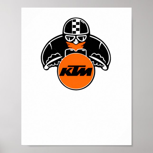 Ktm-Logo-Aufkleber4 Poster (Vorne)