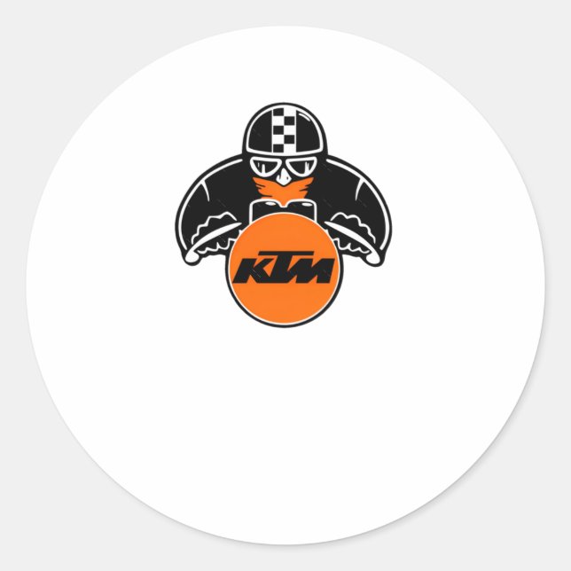 Ktm-Logo-Aufkleber4 Runder Aufkleber (Vorderseite)